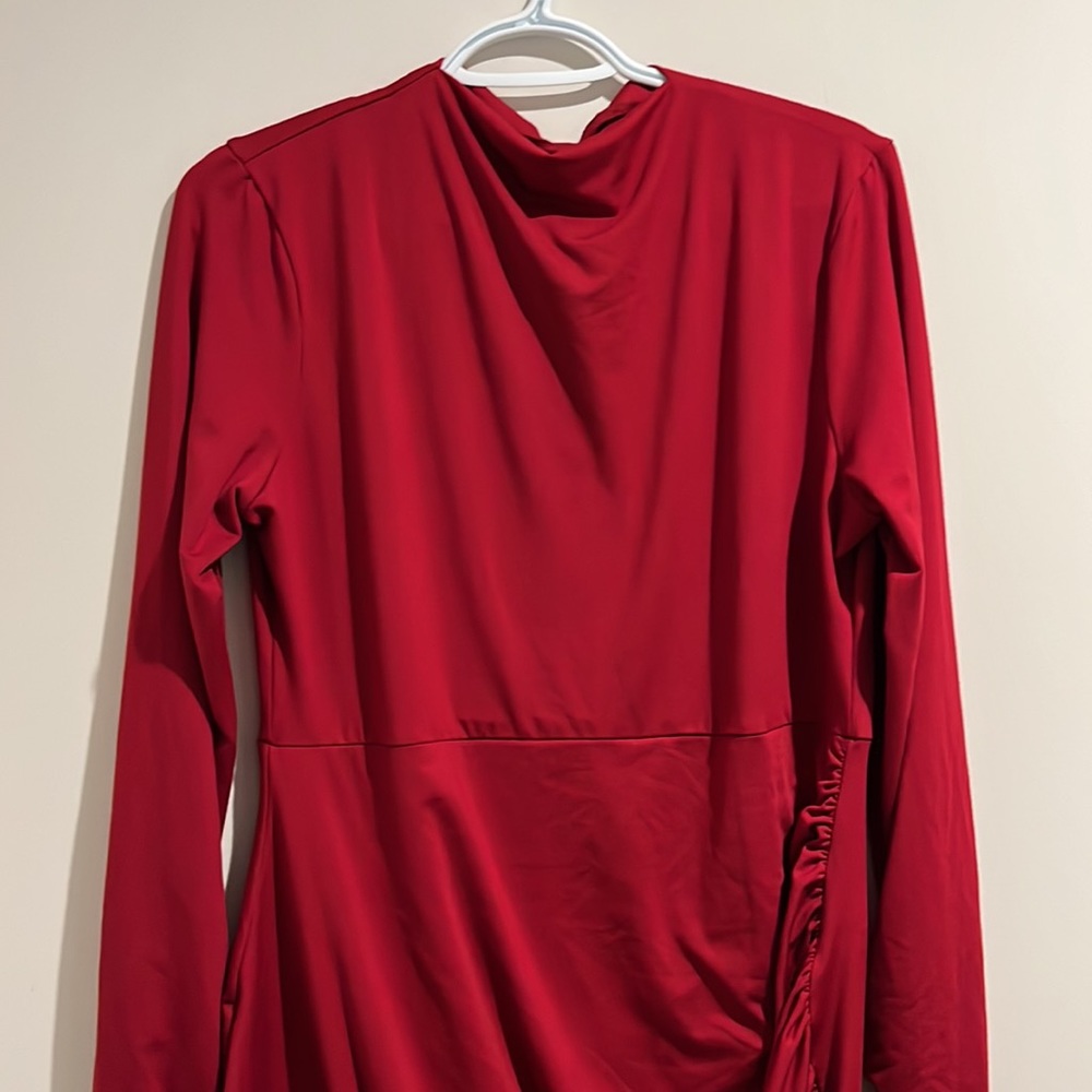 Maroon dress. Size 1X. - Picture 2 of 5